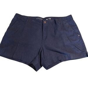 Sonoma Women's Navy Linen Shorts 18W EUC